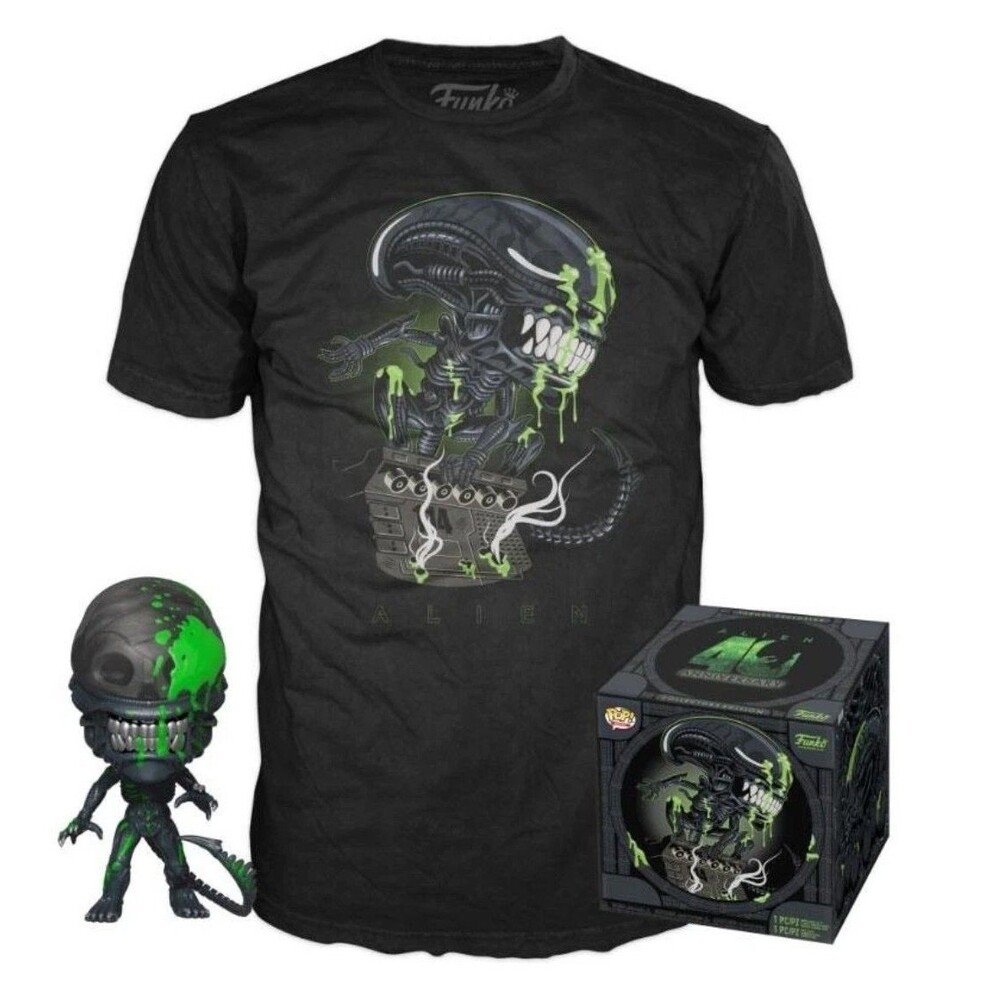 Funko Pop! Alien 40th Anniversary Xenomorph # 731 & Tee Size S Target Exclusive
